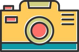 icono de vector de cámara de fotos