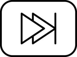 Fast Forward Vector Icon
