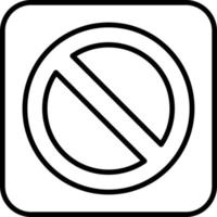 icono de vector de prohibición