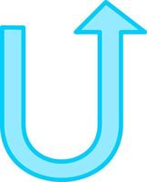 U Turn Vector Icon