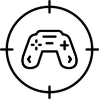 icono de vector de juego de tiro