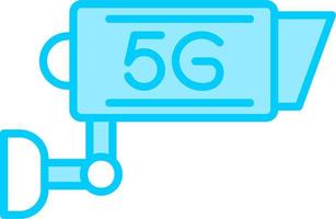 5g cctv cámara vector icono