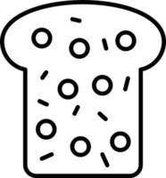 Whole Wheat Bread Vector Icon