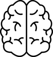 icono de vector de cerebro