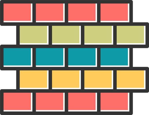 Brick Wall Vector Icon