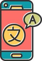 Online Translate Vector Icon