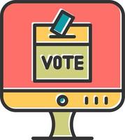 Online Voting Vector Icon