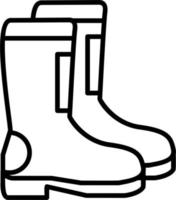 icono de vector de botas