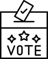 Voting Box Vector Icon