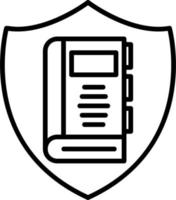 Secure Book Vector Icon