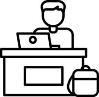 Office Worker Vector Icon