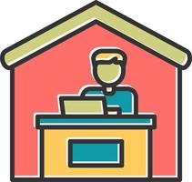 Work From Home Vector Icon