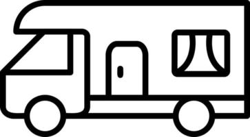 icono de vector de caravana