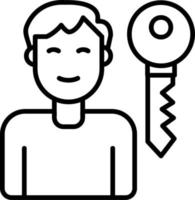 Key Person Vector Icon