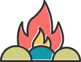 Campfire Vector Icon