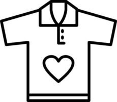 icono de vector de camisa