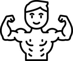 Bodybuilder Vector Icon