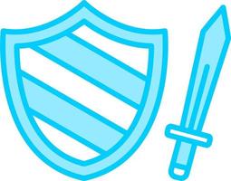 Sword Shield Vector Icon