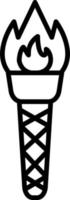Torch Vector Icon