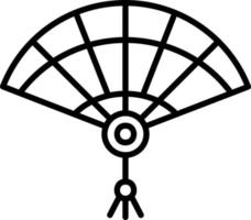 chino ventilador vector icono