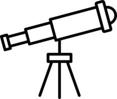 icono de vector de telescopio