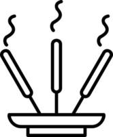 Incense Stick Vector Icon