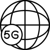 Global 5g Internet Vector Icon