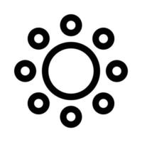 Group or team icon with a large circle surrounded by small circles vector