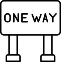 One Way Vector Icon