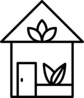 Eco House Vector Icon