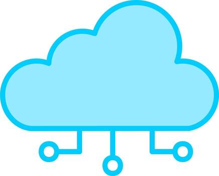 Cloud Computing Vector Icon