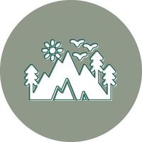 Mountains Vector Icon