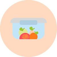 icono de vector de contenedor de alimentos