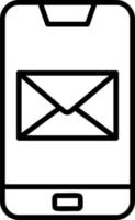 Phone Message Vector Icon