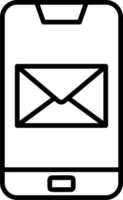 Phone Message Vector Icon