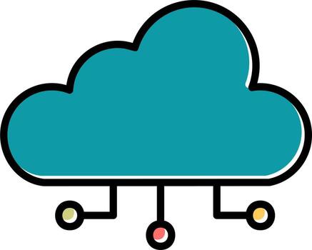 Cloud Computing Vector Icon