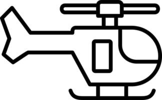 icono de vector de helicóptero