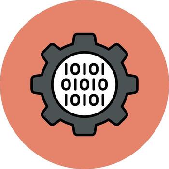 Binary Code Vector Icon