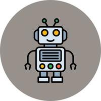 icono de vector de robot