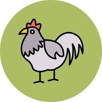 icono de vector de pollo