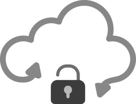 icono de vector de nube