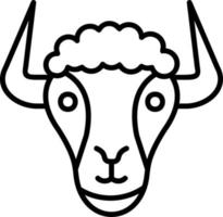 Yak Vector Icon