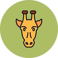 icono de vector de jirafa