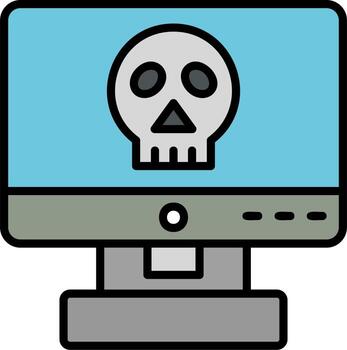 Computer Hacking Vector Icon