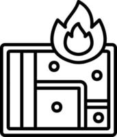 Fire Location Vector Icon