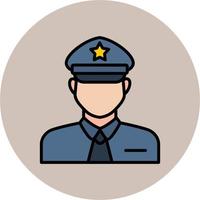 icono de vector de policía