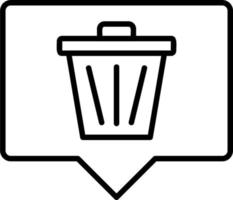 Delete Message Vector Icon