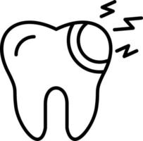 Broken Tooth Vector Icon