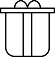 icono de vector de caja de regalo