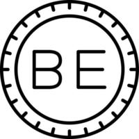 Bélgica marcar código vector icono